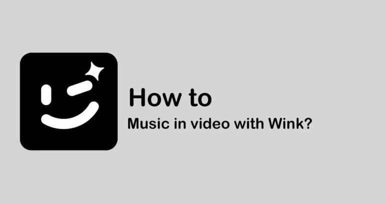 How to add music in video with Wink?