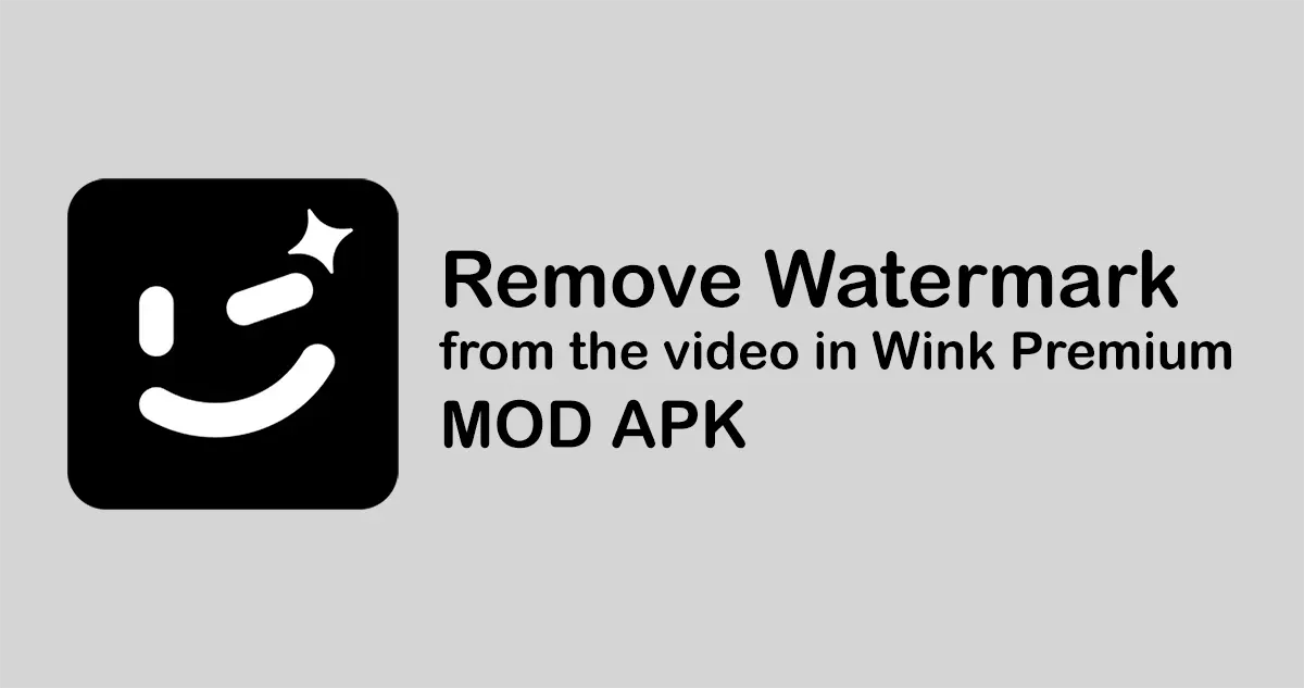 Remove Watermark from the video in Wink Premium MOD APK